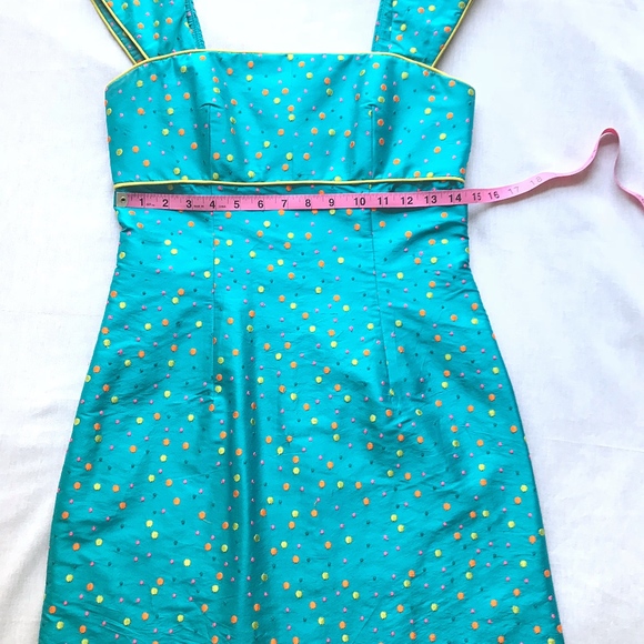 Silk Polka Dot A-line Dress by Jean Michel - Picture 6 of 8